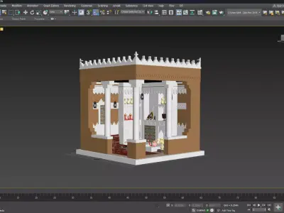 Traditional Saudi Najdi Pavilion Heritage Majlis  3D model