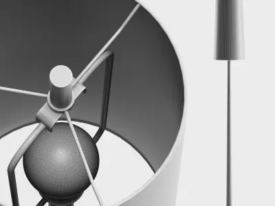 FALLON Forged-Iron Floor Lamp 3D model