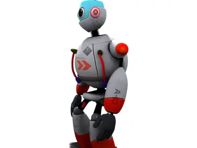 Robot Cartoon Character 3D model