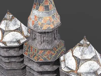 Germanic Tall Grand Tower 2 Designs 3D model