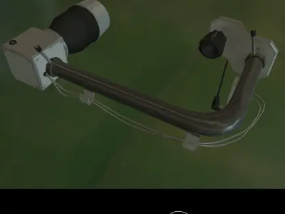 SciFi camera mount A Low-poly 3D model