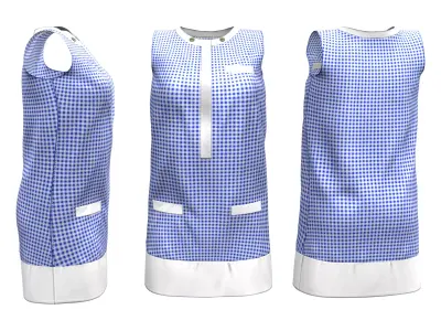 Tunic Dress Low-poly 3D model