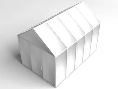 Gable Greenhouse 3D model