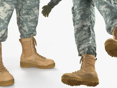  Military Parachute Equipped Soldier Green 