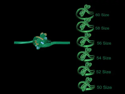 Women Wedding Engagement Ring 30 3D print model