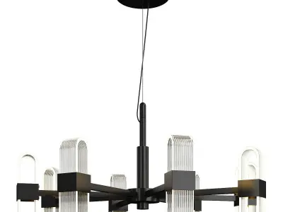 SENSE chandelier Low-poly 3D model