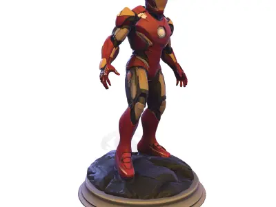 Iron Sentinel  High Poly Collectible 3D print model