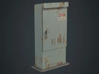 Electrical Enclosure 2B Low-poly 3D model