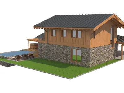 Chalet House 2 3D model