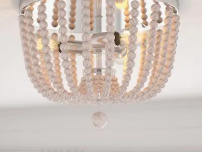 Calabasas Light Statement Geometric Flush Mount 3D model