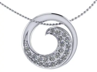 Fashion Pendant 3D print model 2