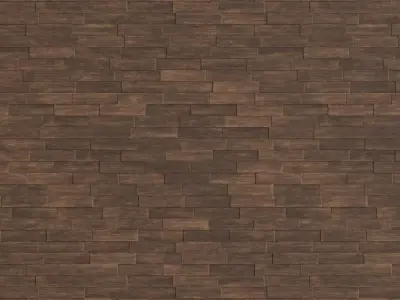 Rustic Dark Walnut Vertical Planks PBR Texture