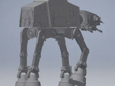 Ultra Realistic Star Wars AT-AT Model 3D print model