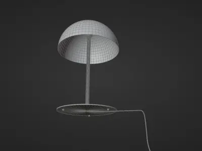 HANNA Pink Table Lamp Low-poly 3D model