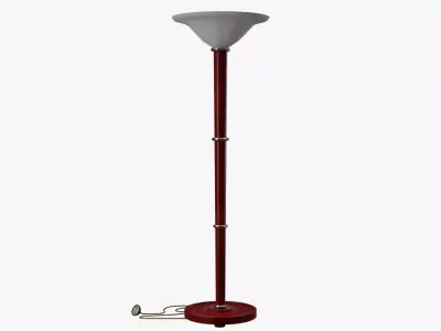 Art Deco floor lamp Low-poly 3D model