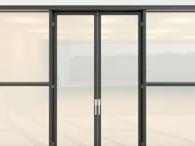 Panoramic glazing Stained glass 24 Low-poly 3D model