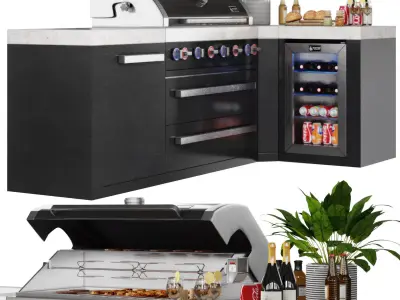 Mont Alpi BBQ 3D model