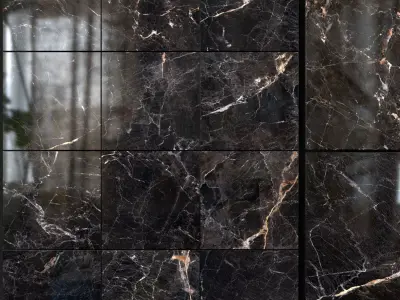 Yurtbay Seramik Java Black 600x600 Set 2 3D model