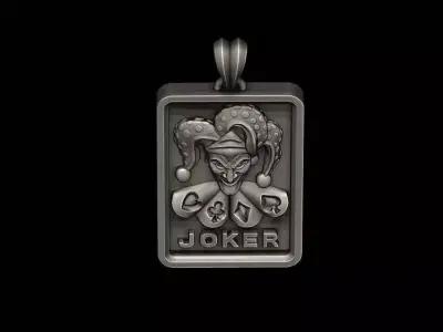 Joker playing card pendant light 3D print model 3D print model