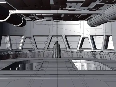 Super Star Destroyer Bridge 3D model