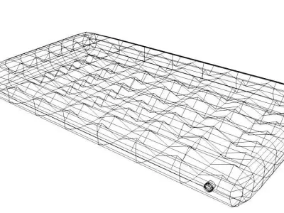 Bed - Airbed 3D model