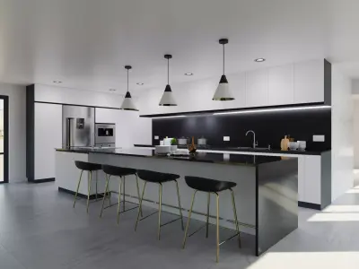 Modern Kitchen 3D model