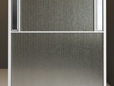 Glass partition door Set 33 Low-poly 3D model