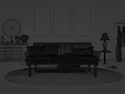 Interior scene  3D model