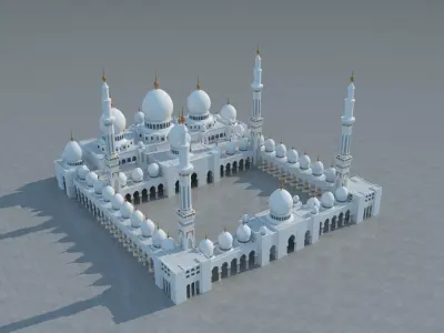 Sheikh Zayed Grand Mosque 3D Model 3D model