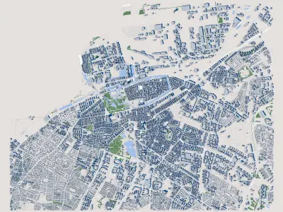Malmo City Sweden 3D model