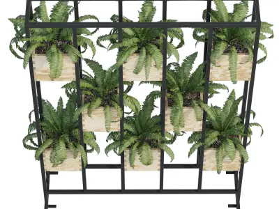 AIKO Planter Rack 3D model