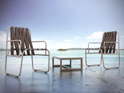 Dozequinze Chair 3D model