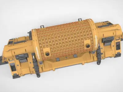 sci fi Small modular reactor 3D model