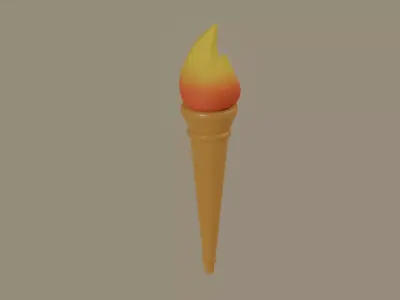 Torch 3D model