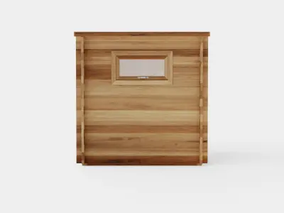 Garder Sauna for 8 Person Low-poly 3D model