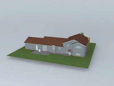 Split Level House Free 3D model