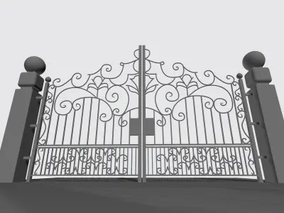 Entrance gate 3D 3D print model