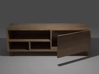 Cabinet sideboard Free low-poly 3D model