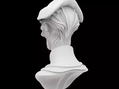 Alien Queen Xenomorph Bust Sculpture 3D print model