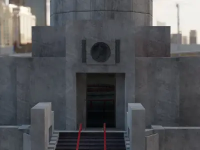 Pioneer Park Landmarks San Francisco Low-poly 3D model