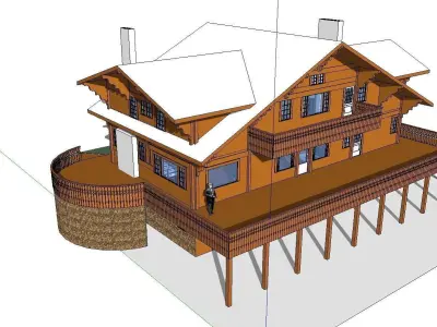 Creative Design-Holiday Cabin-0103 3D model