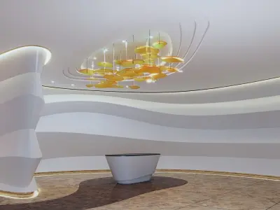 Hotel Lobby 02 Interior 3D model