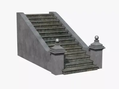 Stone Stairs 3D model buy