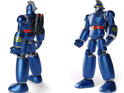 Tetsujin 28 Robot Low-poly 3D model