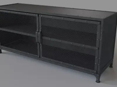 Hopper Media Console 3D model