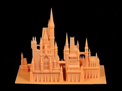 medieval castle 3D model 3D print model