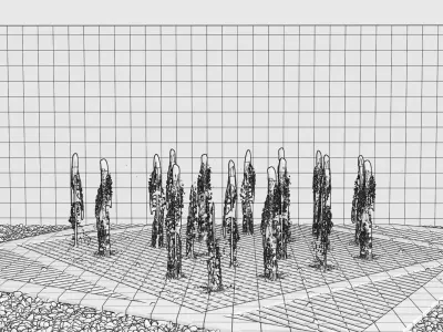 Lumion fountain - animated Low-poly 3D model