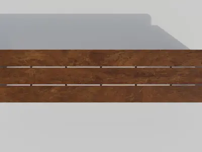 Park Bench 1 - Low poly PBR Low-poly 3D model