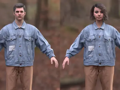  Man and Woman in Casual Outfit 4 