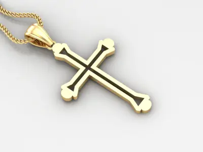 Cross Light Gold 4CP041 3DM STL 3D print model